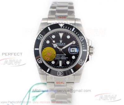 N9 Factory V9 Rolex Submariner Date 40mm Black Dial Watch For Sale - 904L Steel 116610LN Swiss 2836